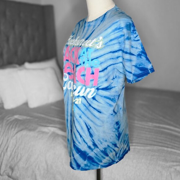 NWOT Backstreet Boys Cancun 2024 Concert Tie-Dye Short Sleeve Crewneck Tee Shirt - Picture 5 of 8